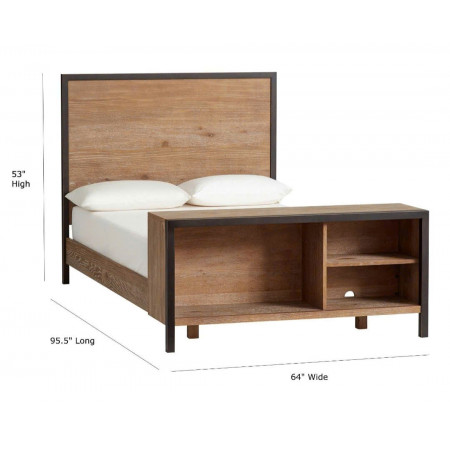 YC07 - 145 : Giường Ngủ + Hộc Sách Đuôi Giường